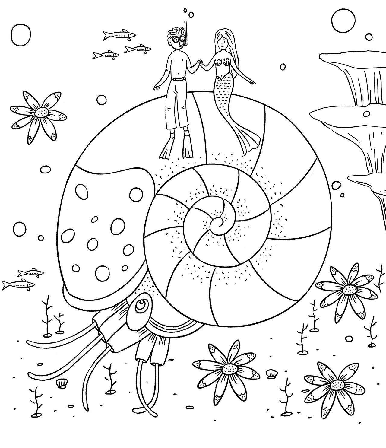 小美人鱼和她的游泳教练