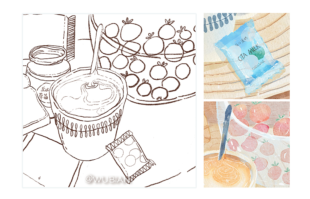 早晨，有一杯咖啡的快落。