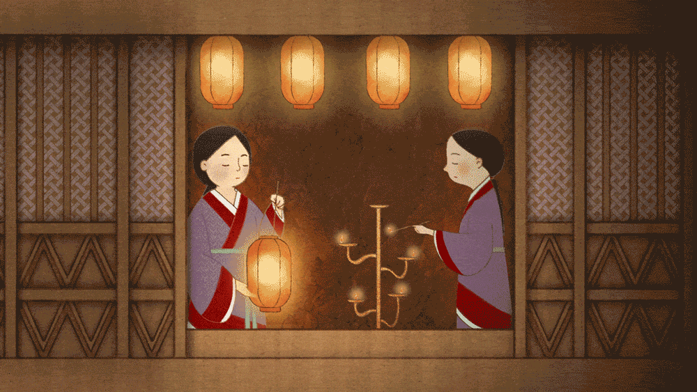动态插画-元宵佳节上元节（图ZMzE1NzQ4NDM2） - 商业插画 - 站酷设计师三肆呀原创素材 - 站酷ZCOOL