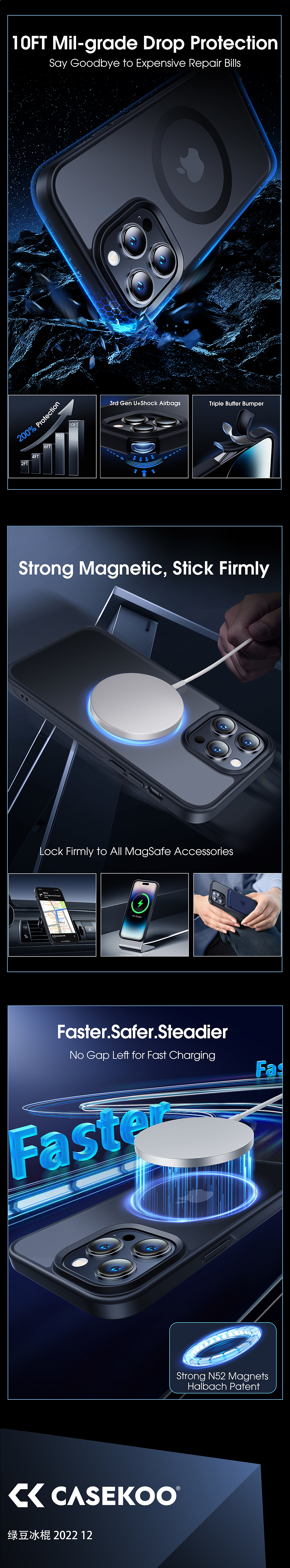 CASEKOO 12月 第一章 磁吸保护壳