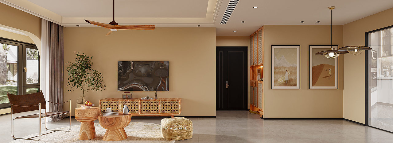 原木复古平层案例丨怀旧复古风