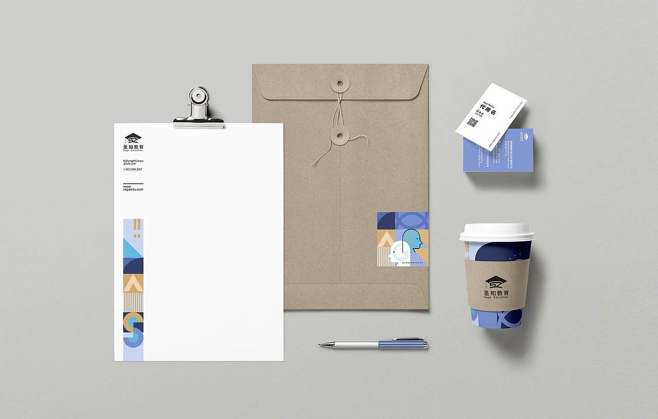 品牌VI设计——SAGE圣知教育品牌全案设计 #辅助图形（图ZMzI3MDU2NTky） - 品牌 - 站酷设计师MoBranD某品牌原创素材 - 站酷ZCOOL