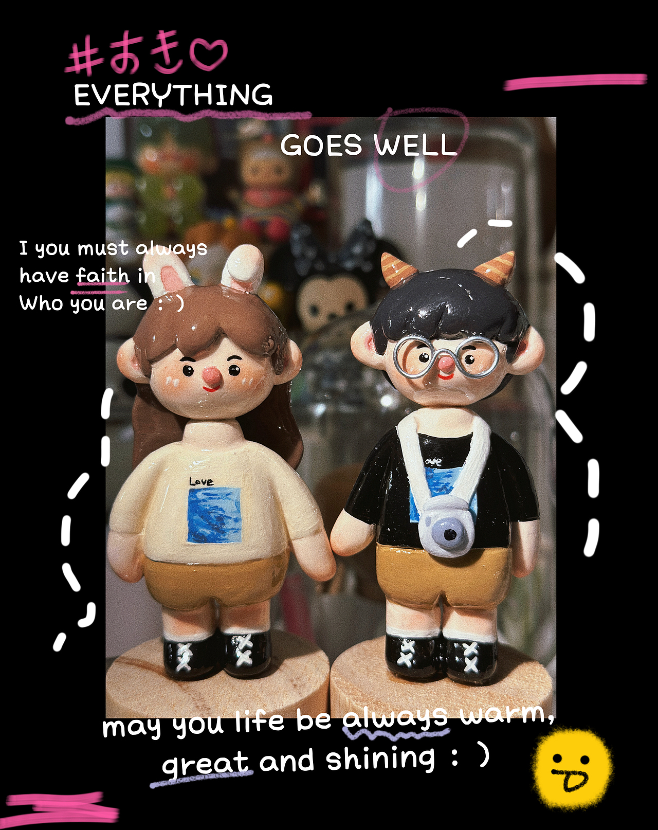 可可爱爱的兔兔女孩和牛牛男孩~