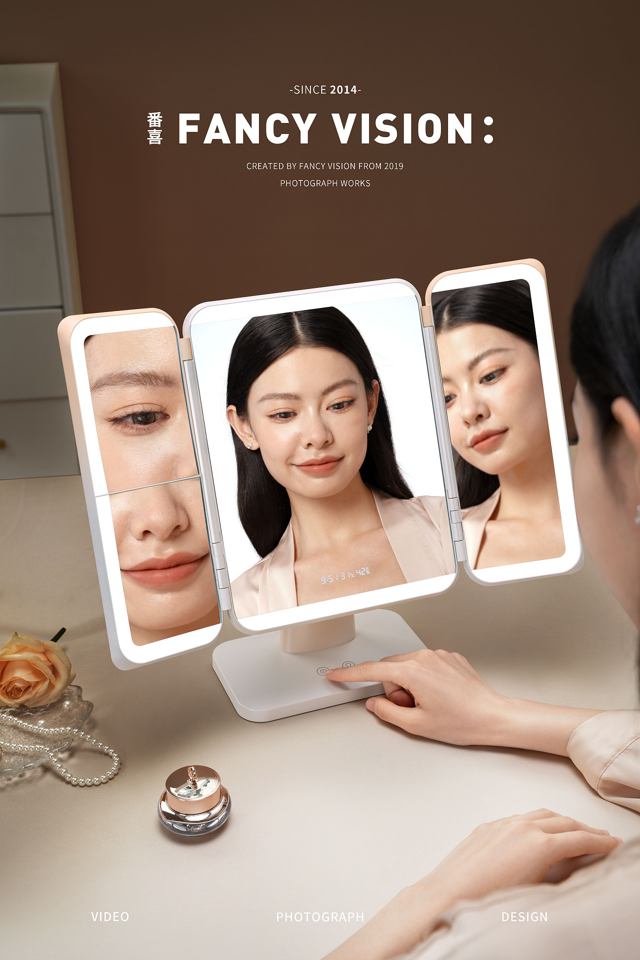 意思岛 | 渐变化妆镜精致产品拍摄图(图ZMzI0NDY3MzEy) - 产品摄影 - 站酷设计师番心番喜原创素材 - 站酷ZCOOL