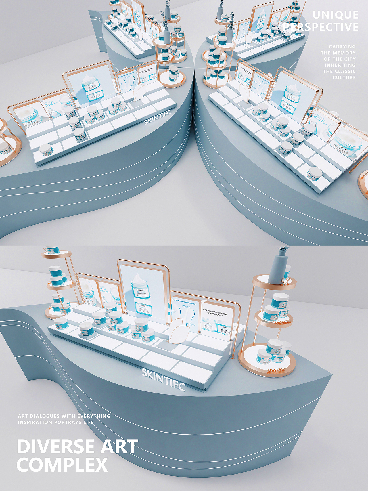 美妆展示台（图ZMzQ5Nzg5MTI0） - 商业空间设计 - 站酷设计师HEART方寸之间原创素材 - 站酷ZCOOL