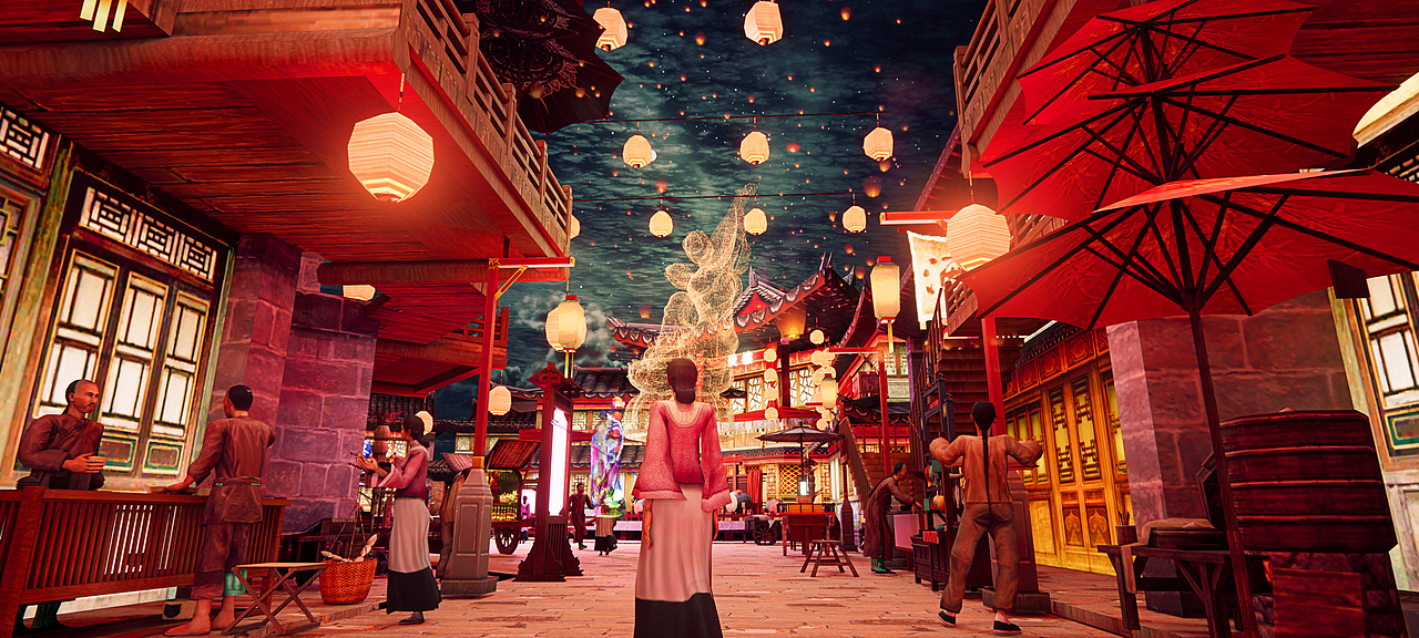 赛博古镇概念设计