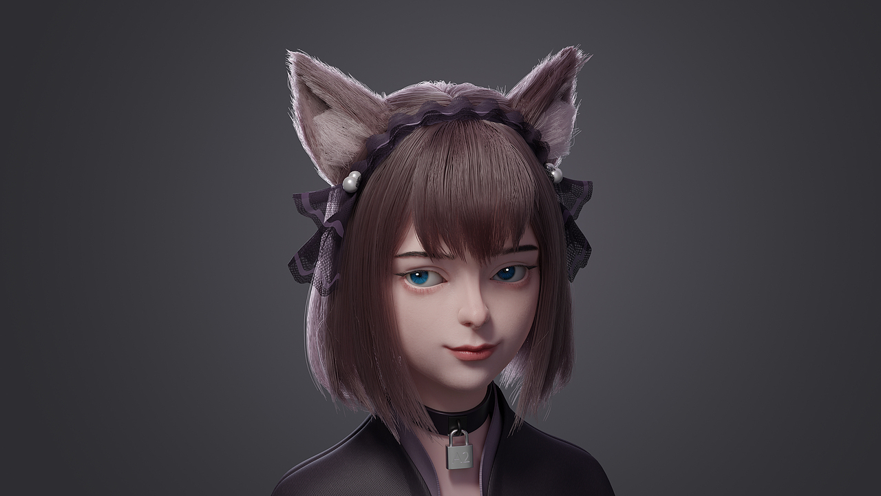 blender流程制作猫耳娘（图ZMzI4OTQ5ODYw） - 其他三维 - 站酷设计师低阶的河妖原创素材 - 站酷ZCOOL