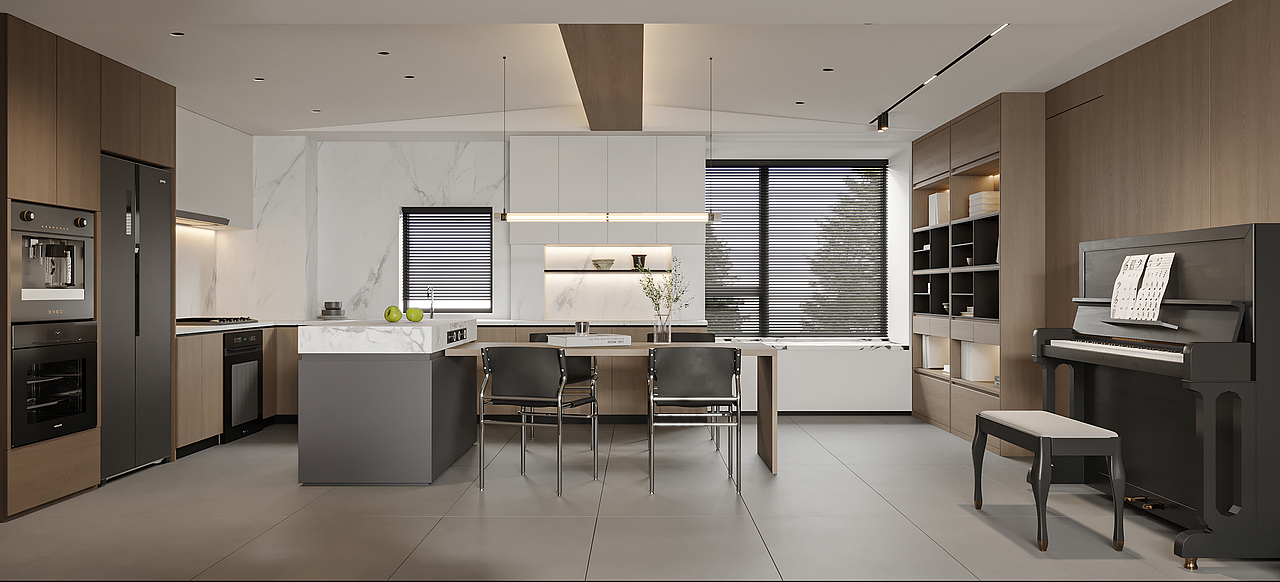 现代极简客餐厅丨 近期表现