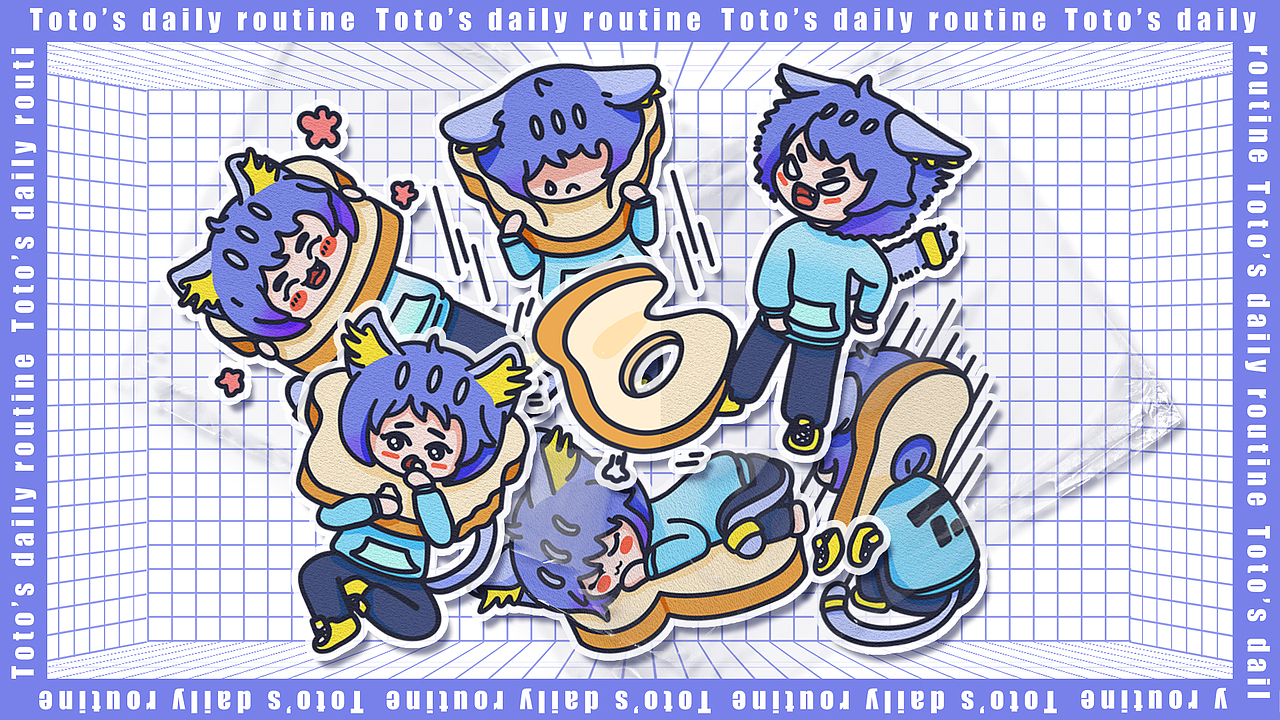 个人原创IP-吐司猫Toto