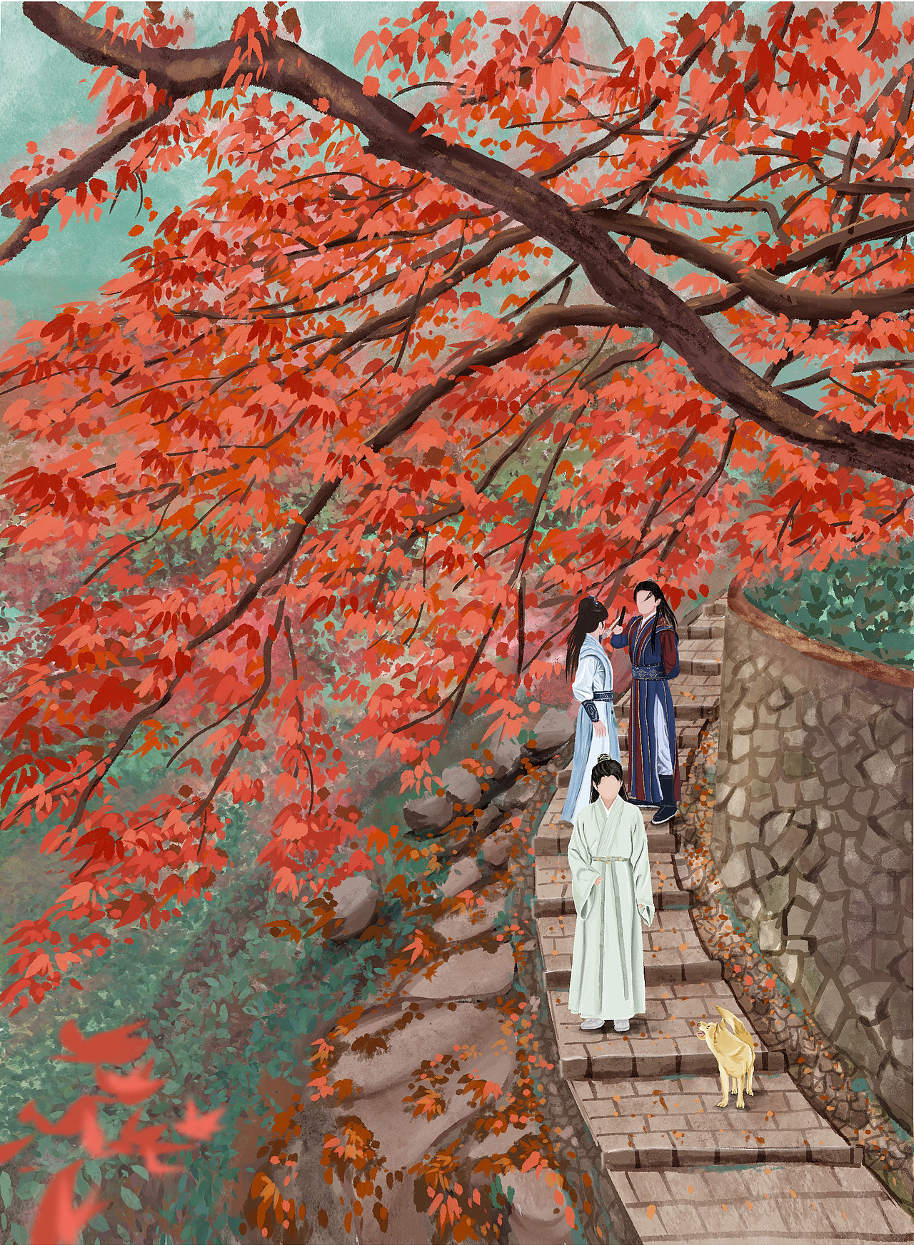 天平山的枫叶红了
