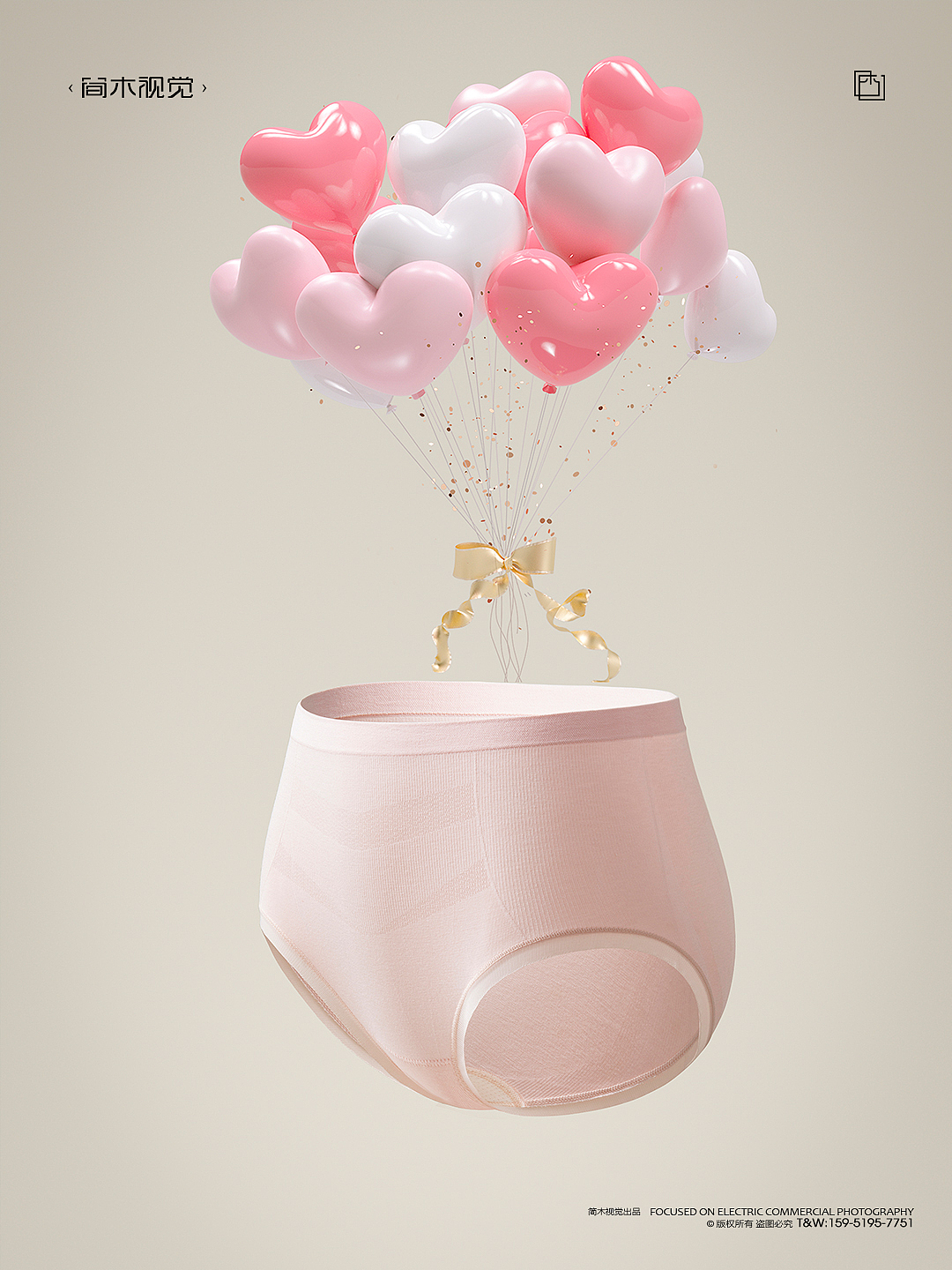 女士内裤产品摄影丨她概念 × 简木视觉 内衣创意拍摄