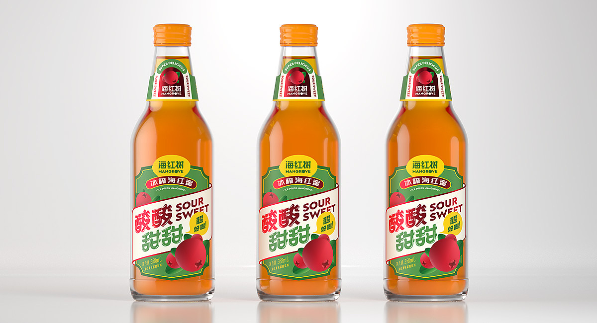 海红树果味碳酸饮料/包装设计（图ZMzU0MDA4MzAw） - 包装 - 站酷设计师酒类连锁品牌策划原创素材 - 站酷ZCOOL