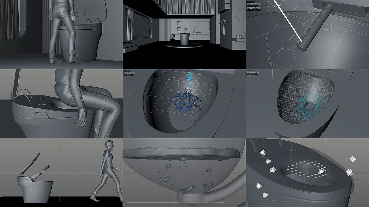 【产品动画】免触抗菌智能马桶（图ZMzMzMjU0NTU2） - 其他三维 - 站酷设计师sz毛球原创素材 - 站酷ZCOOL