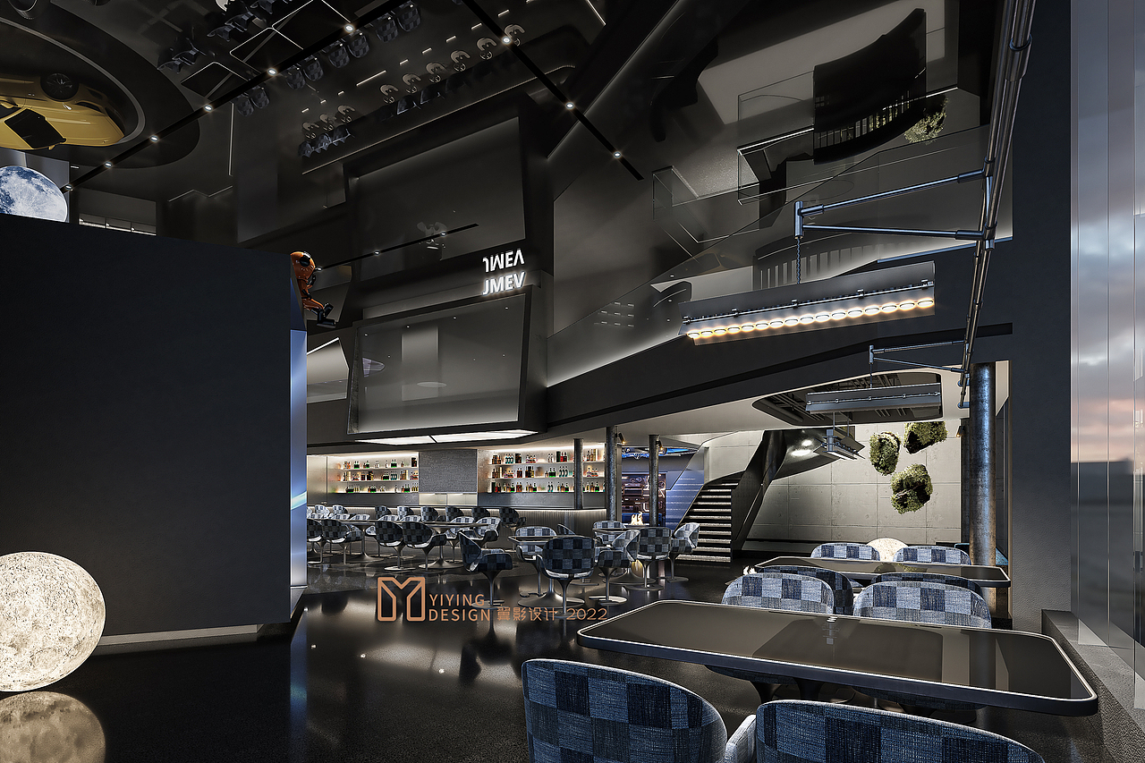 汽车主题餐厅┃餐饮┃效果图