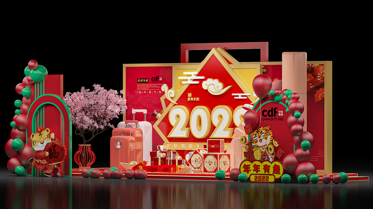 海南海口机场美陈