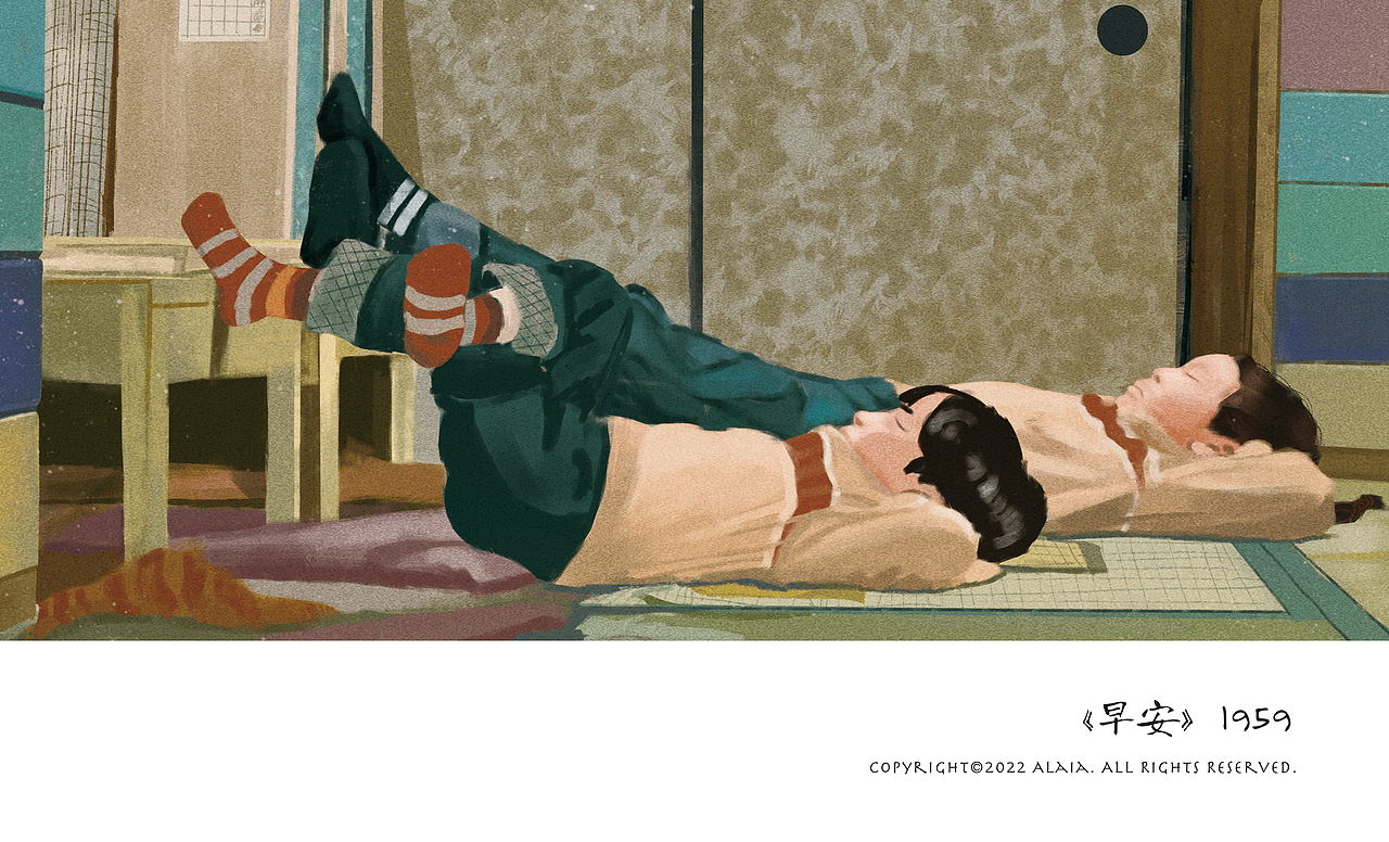 电影插画｜小津安二郎系列（图ZMzA2NTg5NTM2） - 创作习作 - 站酷设计师ALaiaaaa_原创素材 - 站酷ZCOOL