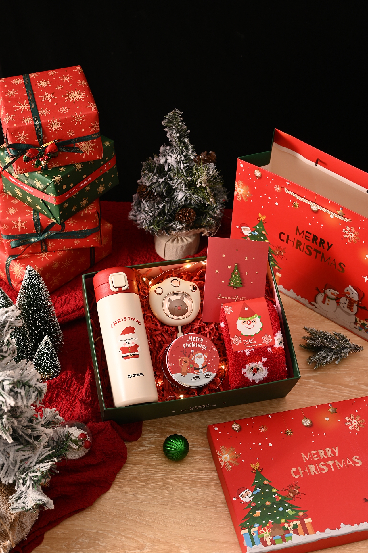 圣诞节礼盒拍摄 静物拍摄