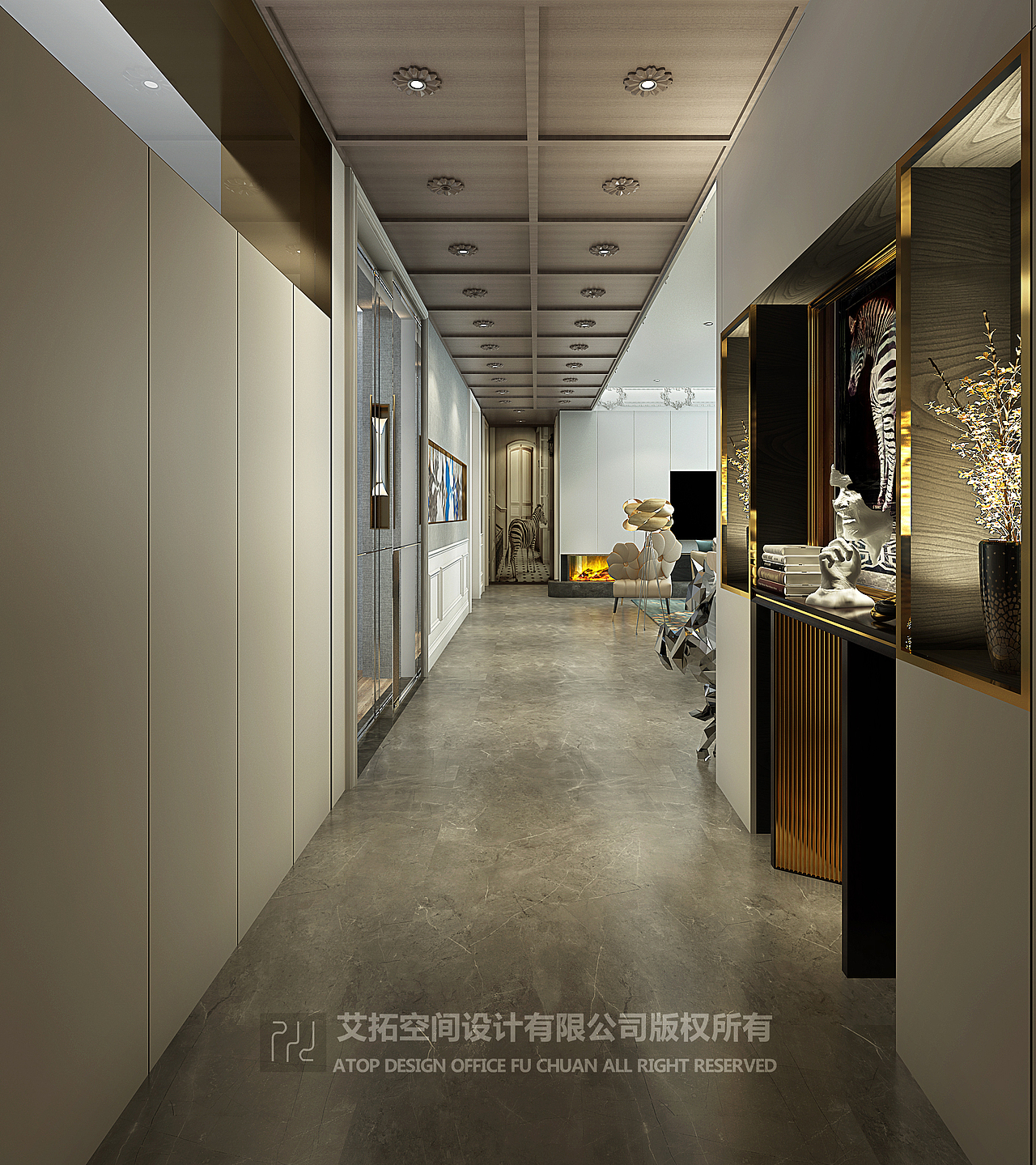 深圳装修:壹方玖誉158㎡新古典风平层,复古且时髦