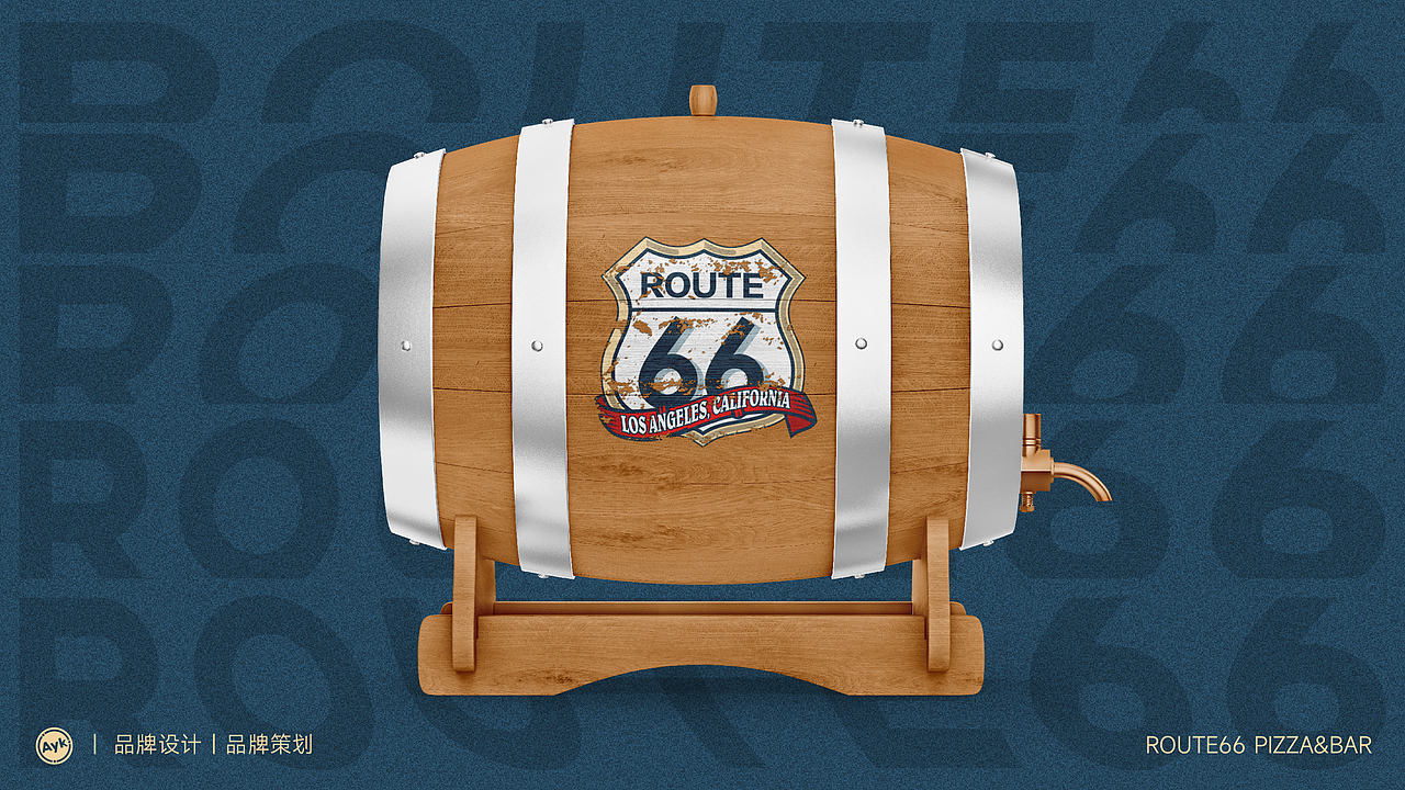 66号公路披萨餐饮品牌LOGO设计｜西式 快餐｜LOGO设计（图ZMzU3NTQwMjMy） - Logo - 站酷设计师艾亿客原创素材 - 站酷ZCOOL