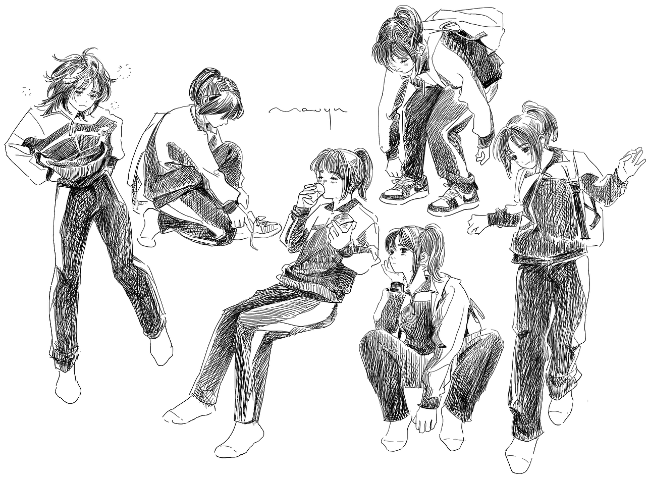 #速寫60天挑戰(zhàn)賽# day 41 @速寫班長（圖ZMjk2NDU5NjE2） - 創(chuàng)作習作 - 站酷設計師毛宇_MAOYU原創(chuàng)素材 - 站酷ZCOOL