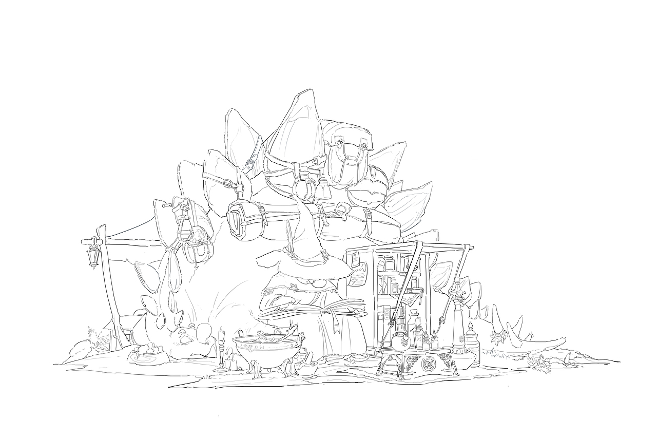 场景老师陈克凡新图分享《剑龙的魔法屋》