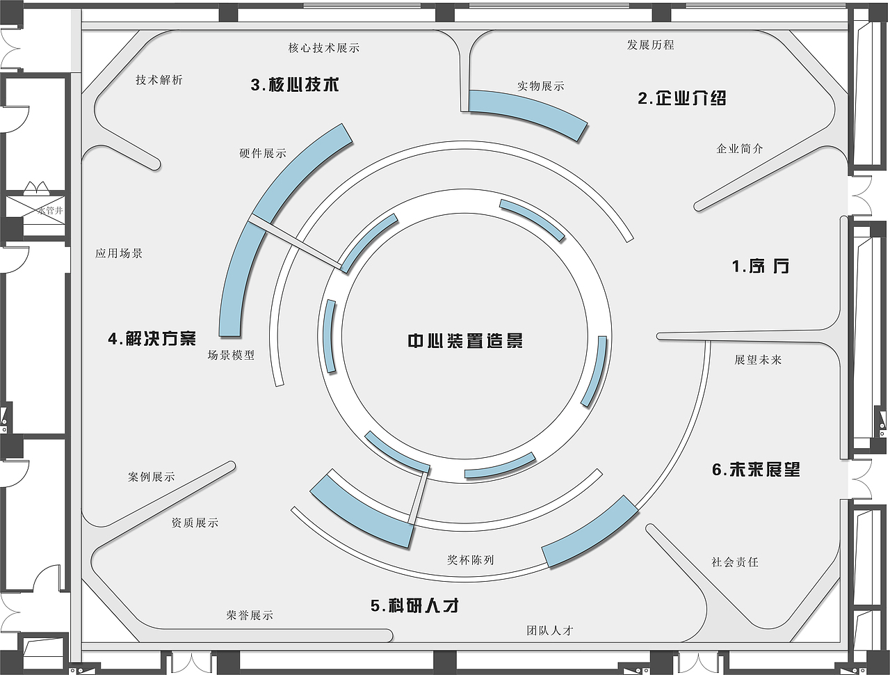 展厅平面布置图6（图ZMzUwNzI2NjI0） - 展陈设计 - 站酷设计师展厅设计师ZD原创素材 - 站酷ZCOOL