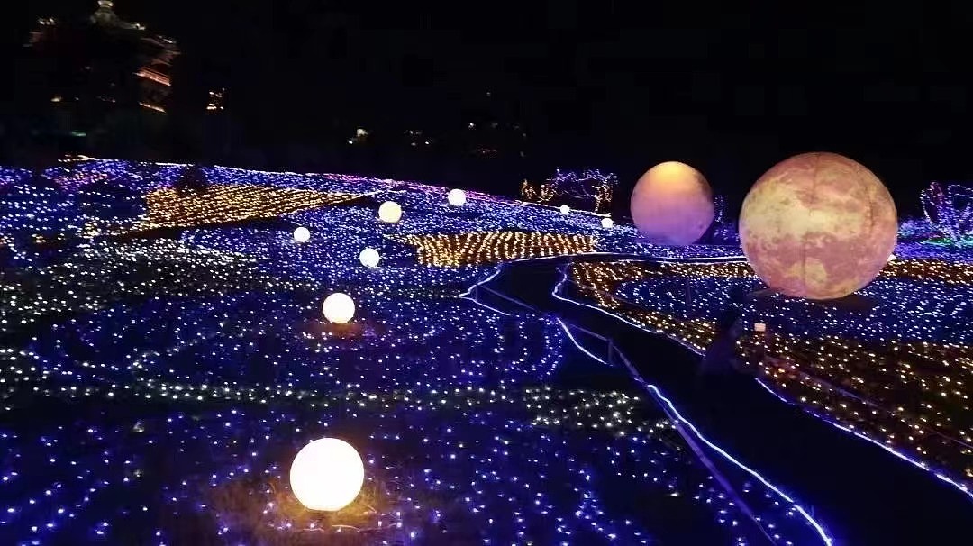 梦幻灯光展出租星空主题灯光节造型制作出租厂家