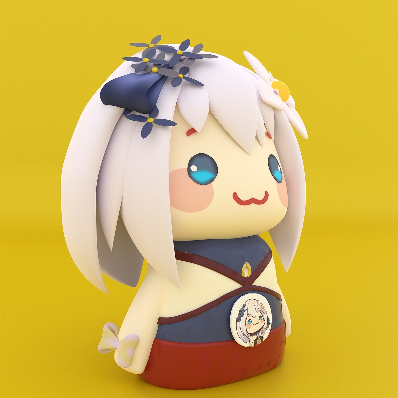 原神派蒙角色ip手办盲盒制作_德川家猫ieneko-站酷zcool