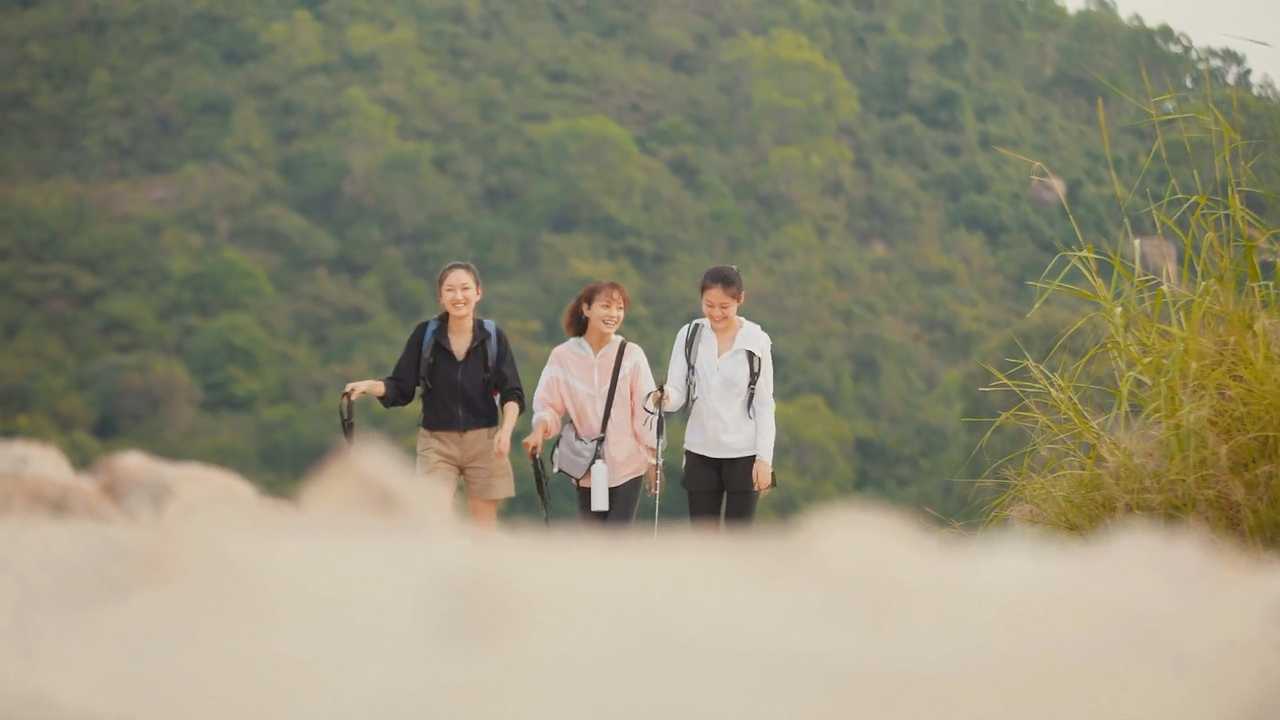 韶音骨传导运动耳机登山视频