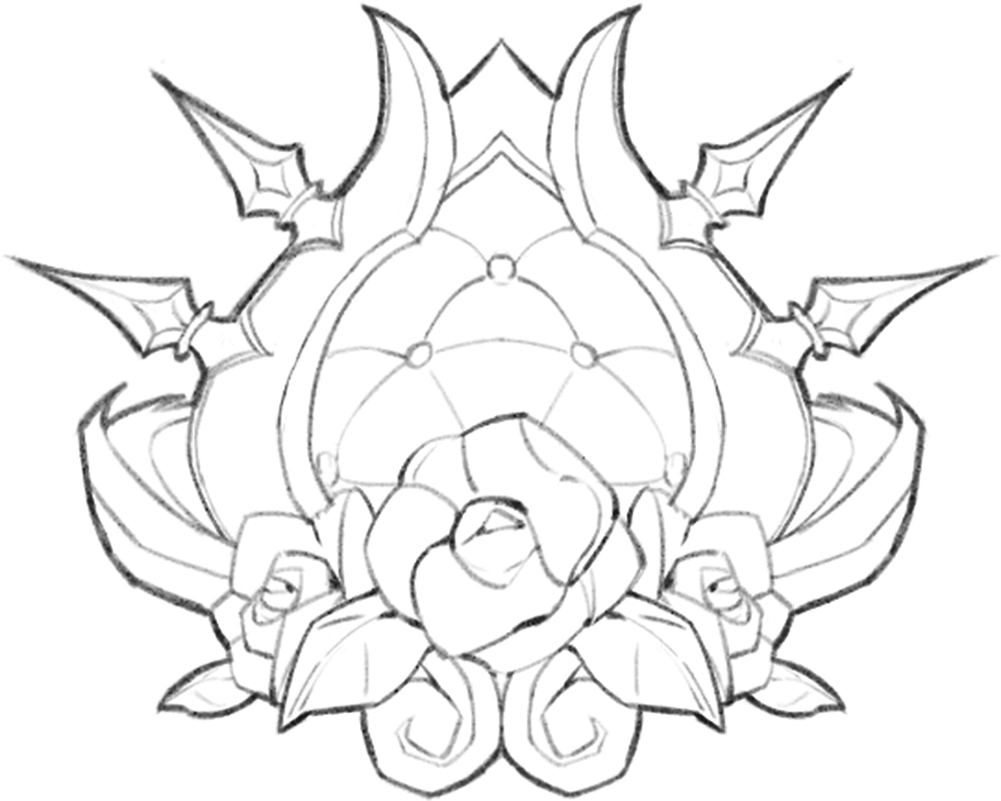 【角色设计 成长小记】徽章纹样练习(230409)