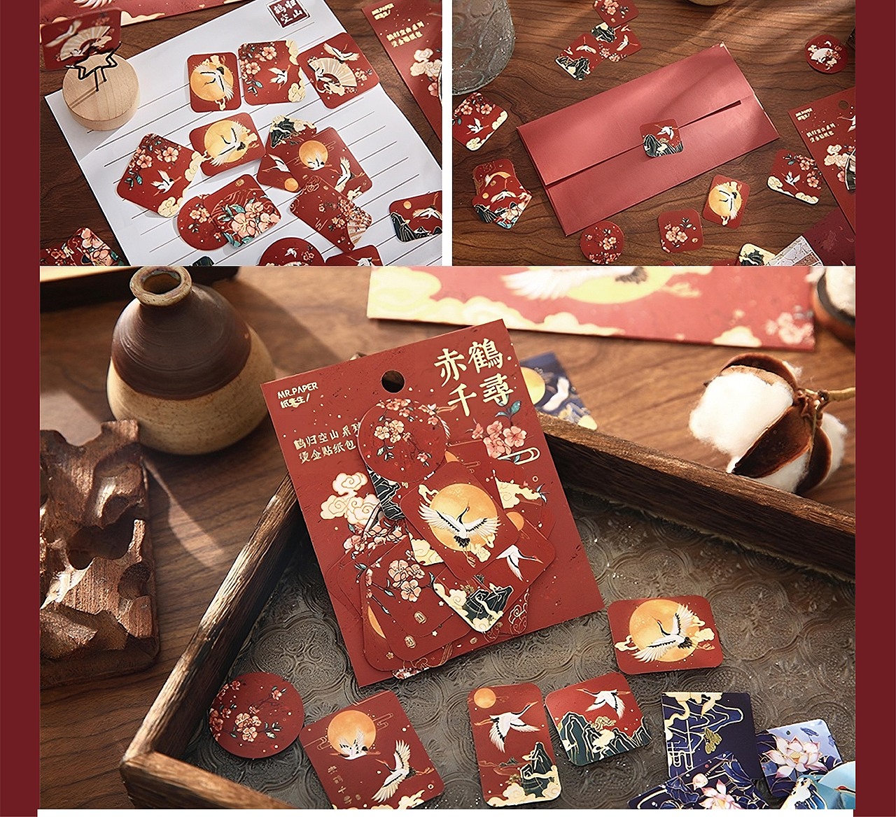 國潮插畫｜鶴空山歸系列商業(yè)插畫（圖ZMzQxMTY0MjE2） - 商業(yè)插畫 - 站酷設計師插畫師小泥原創(chuàng)素材 - 站酷ZCOOL