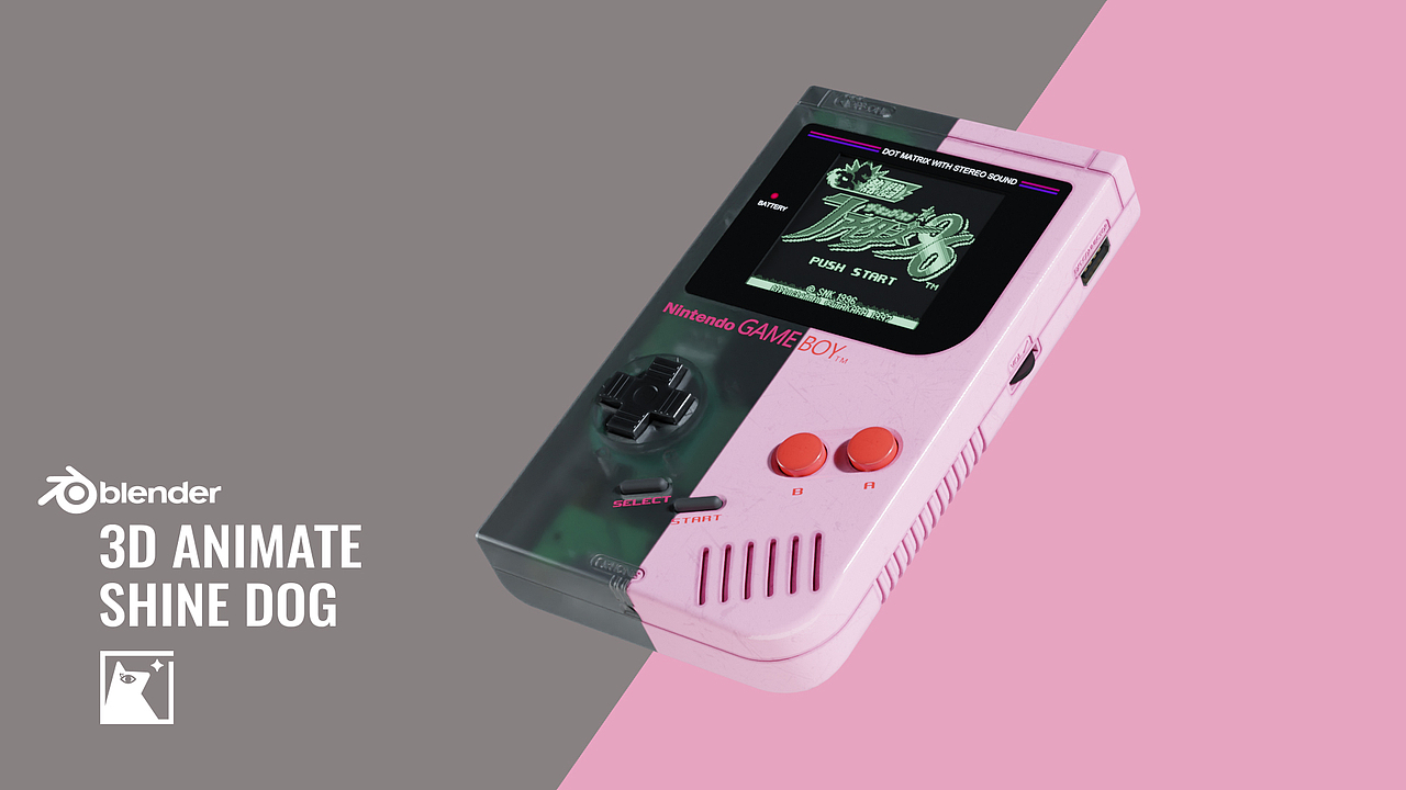 【blender】产品动画 Gameboy（图ZMzI0NDU2Mjgw） - 产品 - 站酷设计师sssssshinedog原创素材 - 站酷ZCOOL