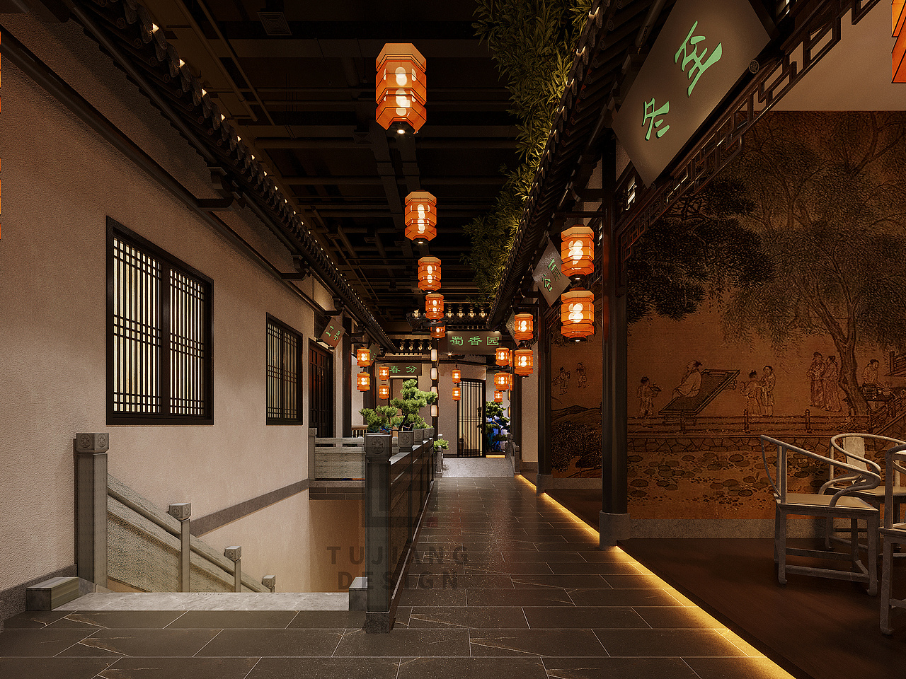 工装新作||徽派餐厅,带你追寻古韵的徽派设计