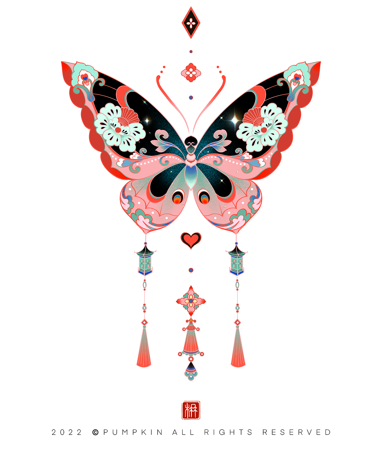 冬蝉夏梦｜🦋敦煌昆虫复古插画设计（图ZMzI3MDA3MDM2） - 商业插画 - 站酷设计师方楠Pumpkin原创素材 - 站酷ZCOOL