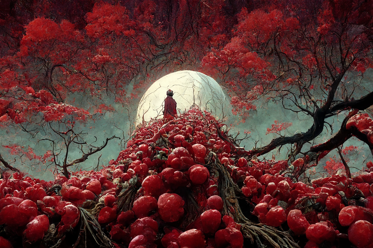 伊藤润二-血玉树 [ai绘画]