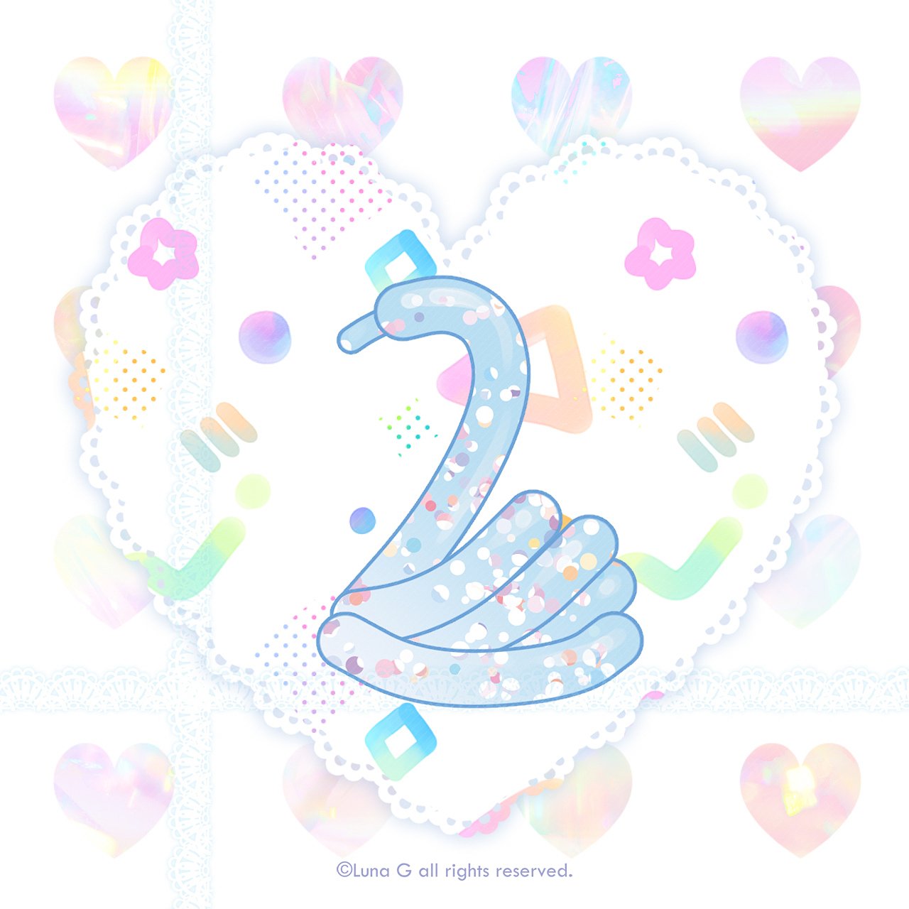 下弦月 少女风贴纸插画小合集 2023