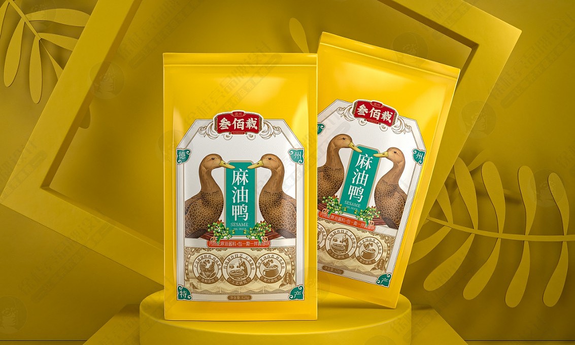 叁佰载德州五香扒鸡——徐桂亮品牌设计！（图ZMzAyMjc1Mzg0） - 包装 - 站酷设计师徐桂亮品牌设计原创素材 - 站酷ZCOOL