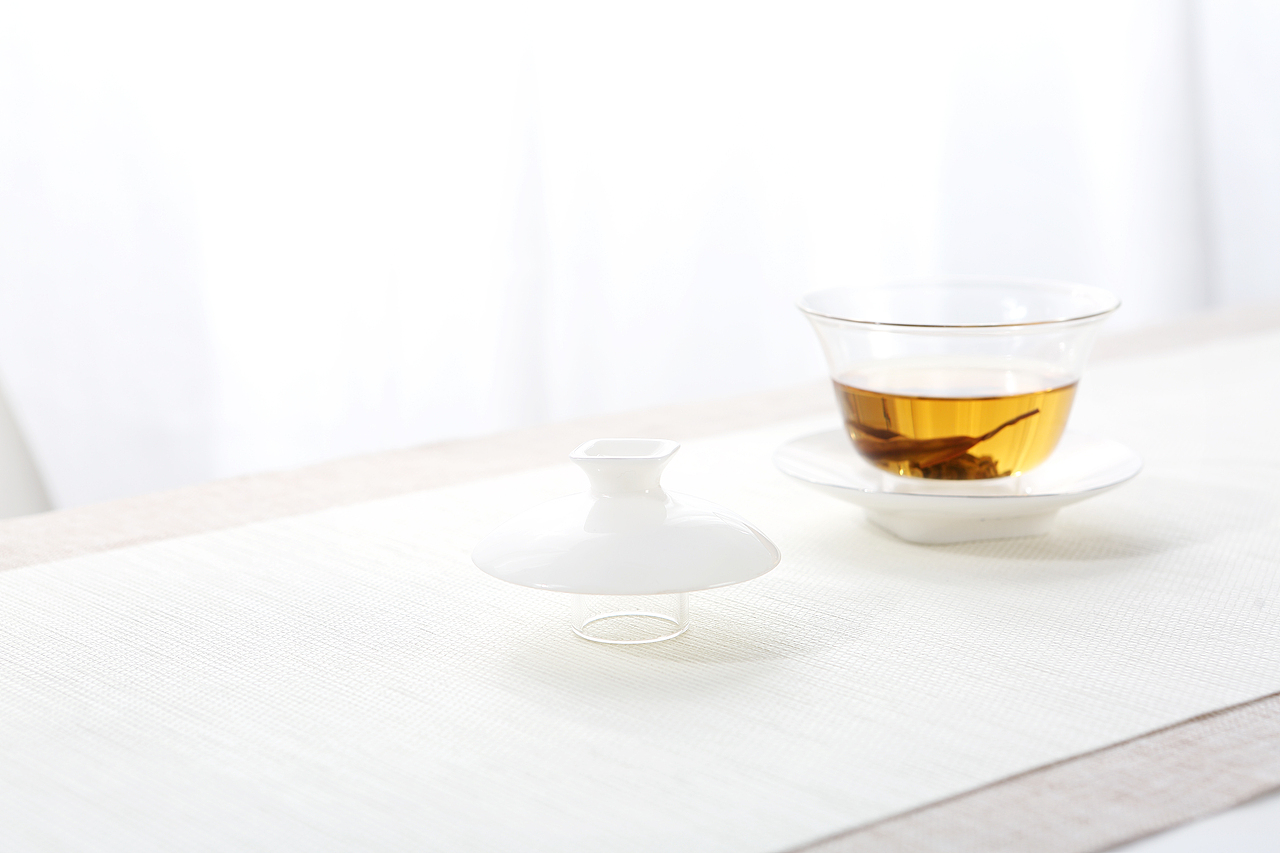 玉瓷  盖碗套组茶具