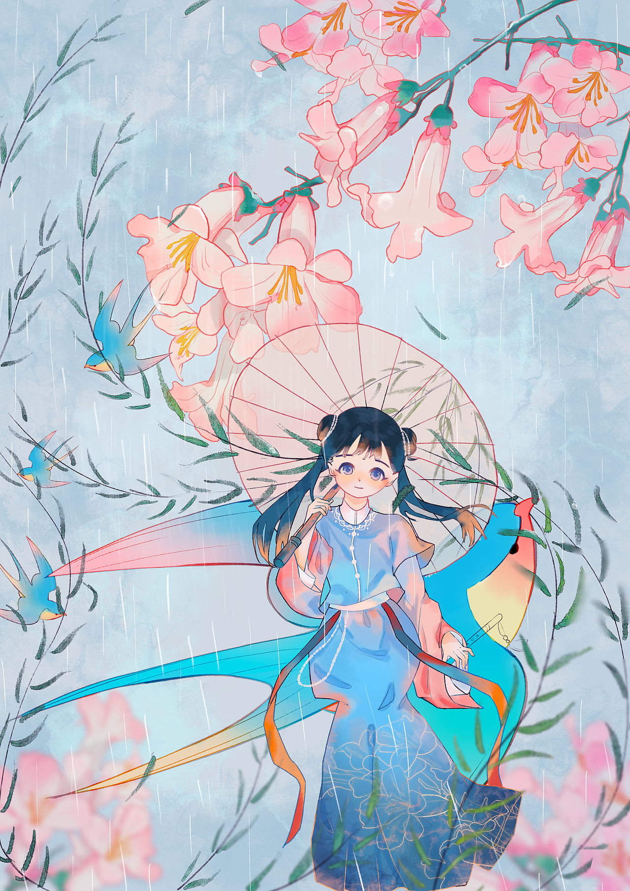 古风插画节气