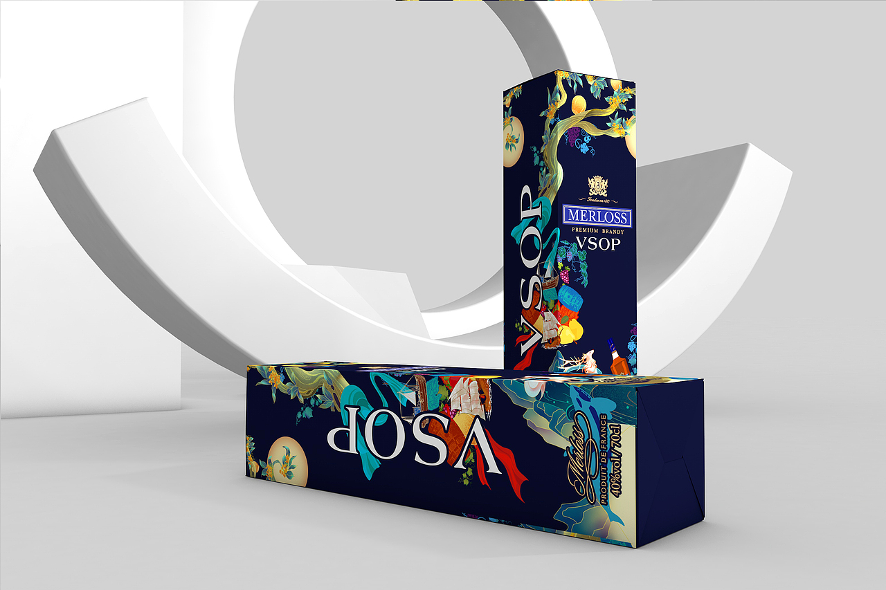 MERLOSS白兰地洋酒包装