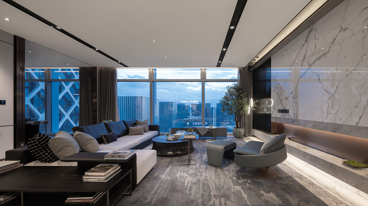 一个地产样板间室内空间表现