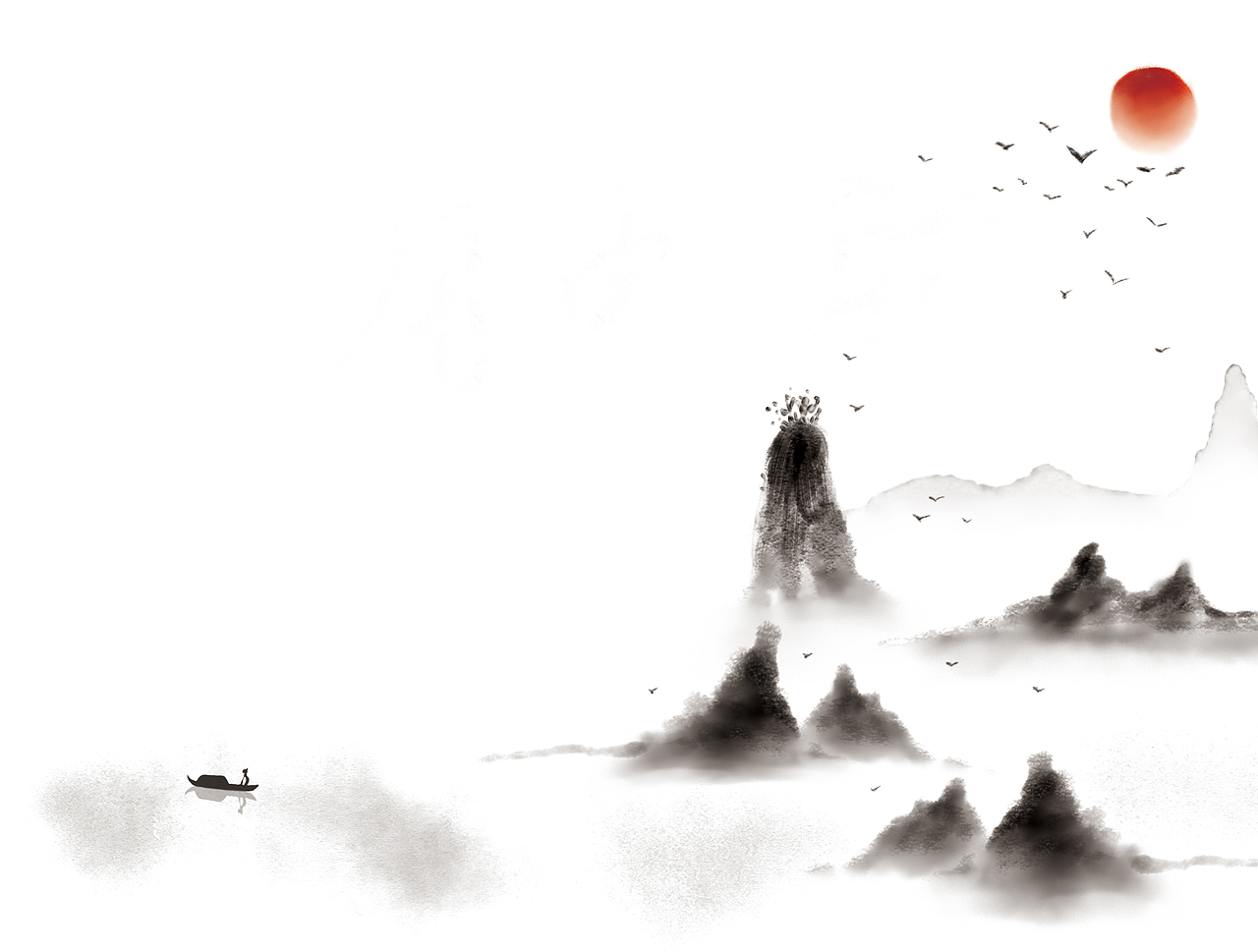 水墨背景系列图