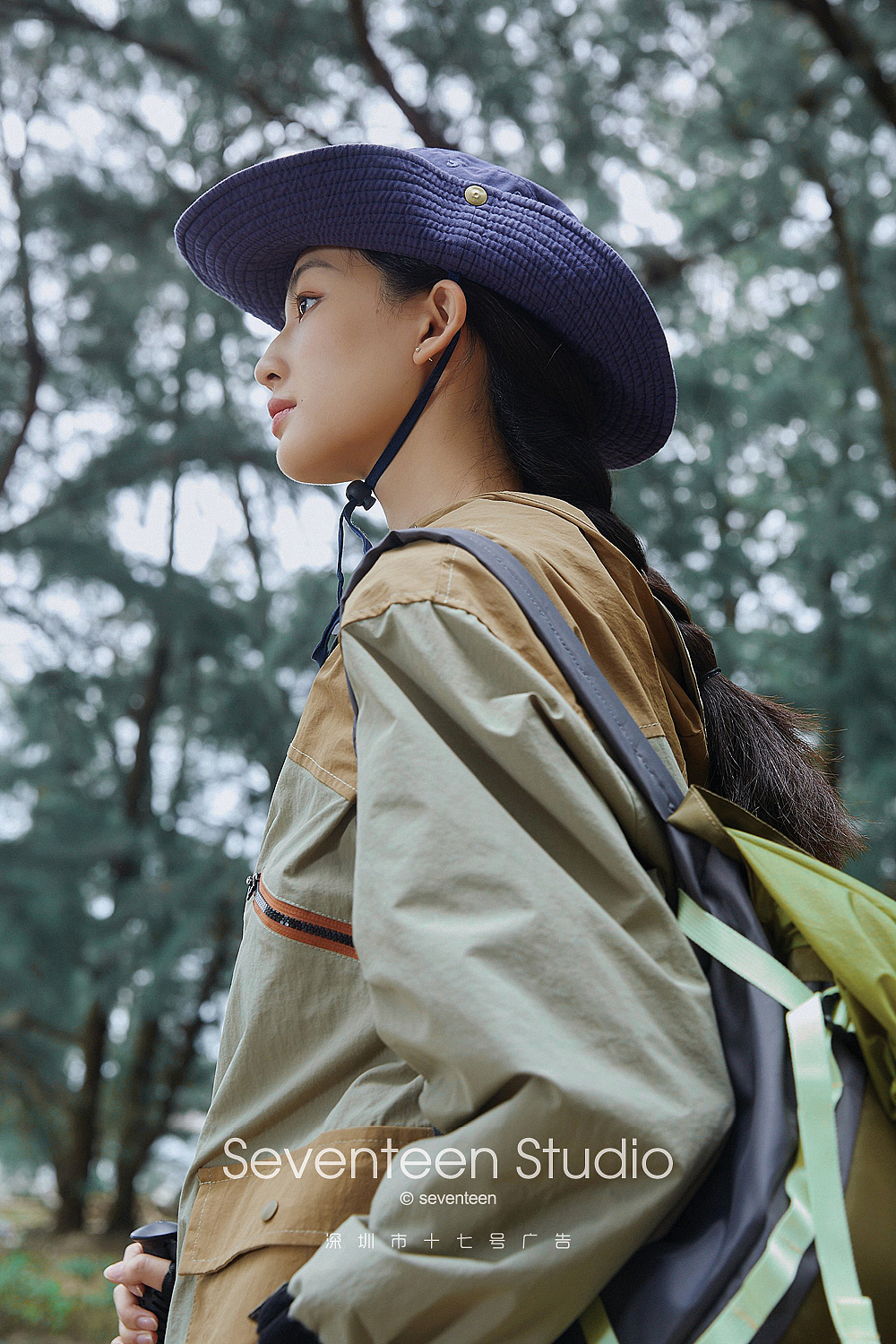 独立设计师品牌森系防晒徒步帽子女帽摄影