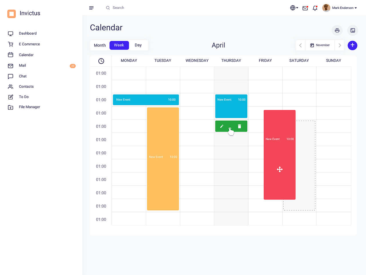 一套商城后台管理界面 含订单/商品/客服/ 工作计划等