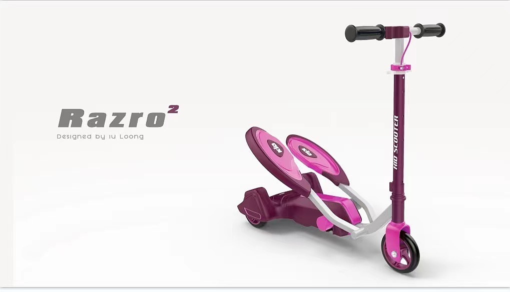 哈士奇设计作品-双翼儿童车