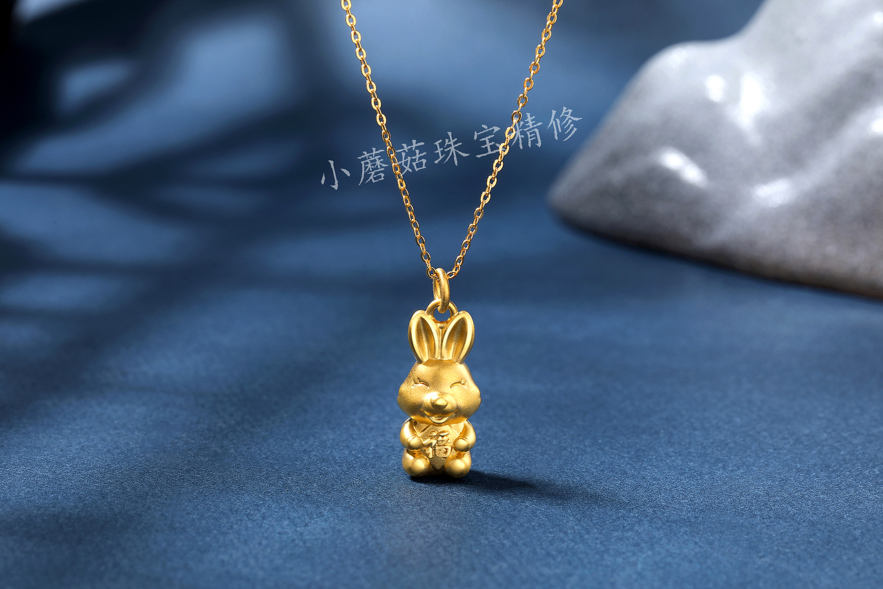 精修珠宝首饰白底佩戴场景一套效果后期处理