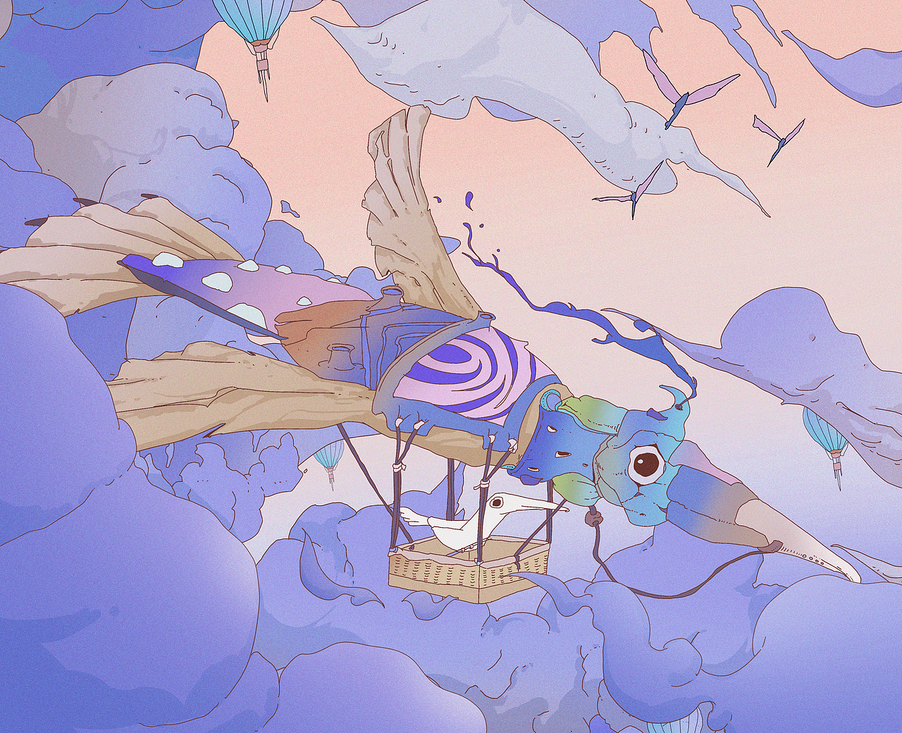 光怪陆离 - 2（图ZMzQ0MDUyNDky） - 艺术插画 - 站酷设计师独眼眼原创素材 - 站酷ZCOOL