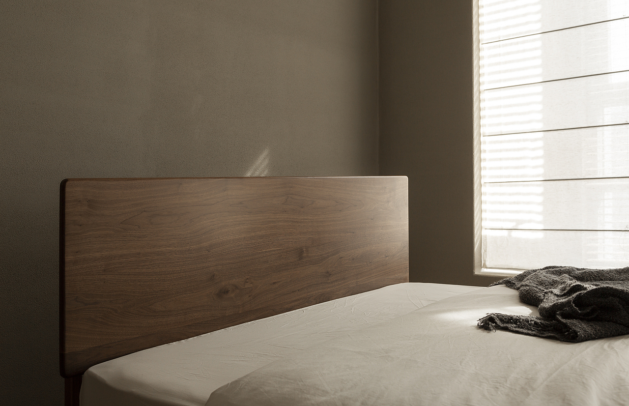 家具摄影-Urban season城市季节实木床| 黑胡桃家具