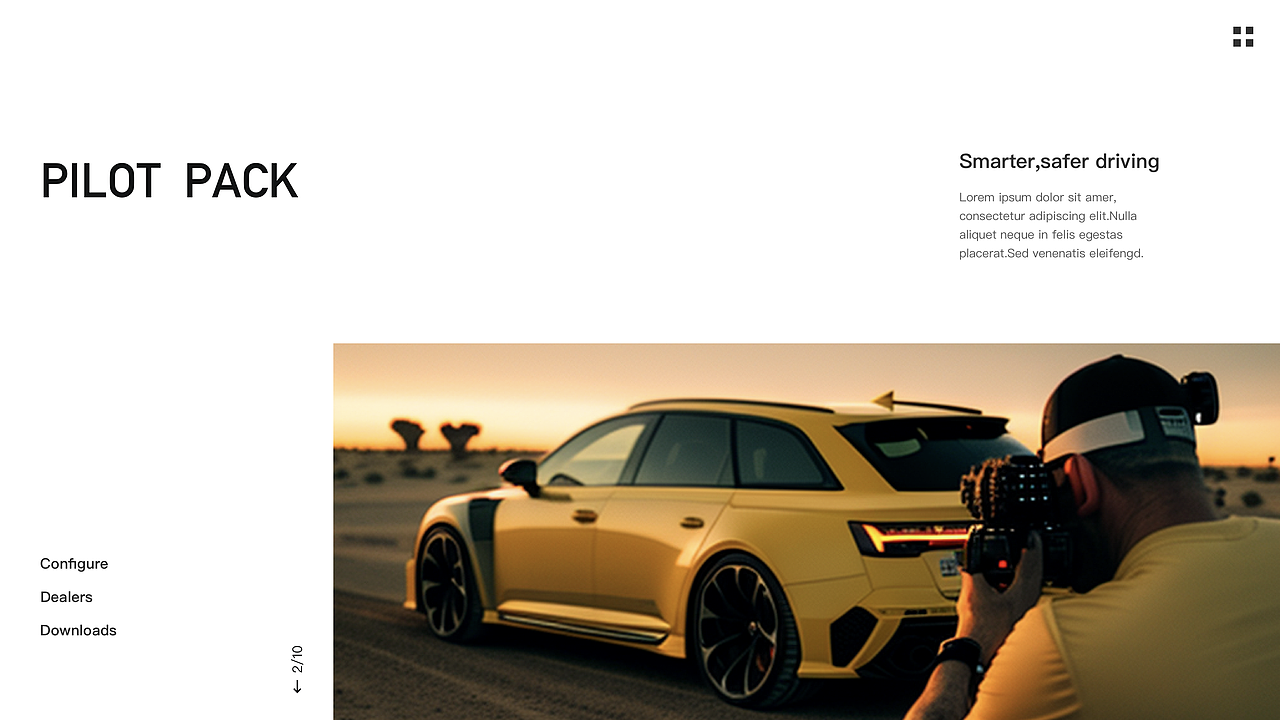 用AI生成汽车网站?