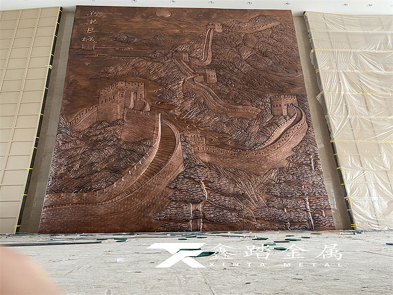 家装纯铜锻造浮雕万里长征壁画做背景墙瞬间提升档次（图ZMzMzMjAzNjcy） - 其他手工艺 - 站酷设计师异形金属制品雕塑原创素材 - 站酷ZCOOL
